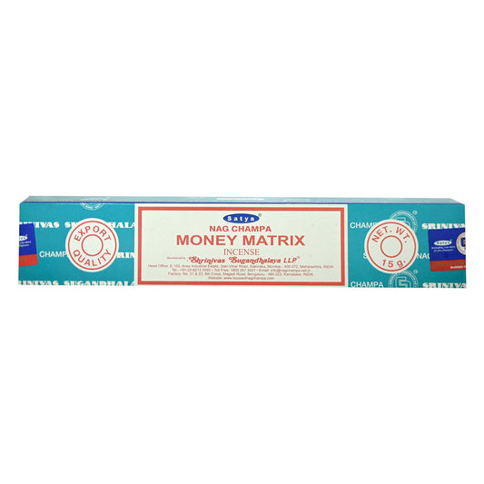 Satya Money Matrix Incense 15g Box