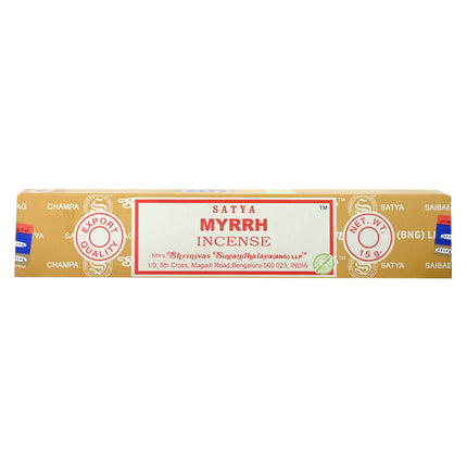 Satya Myrrh Incense 15g Box