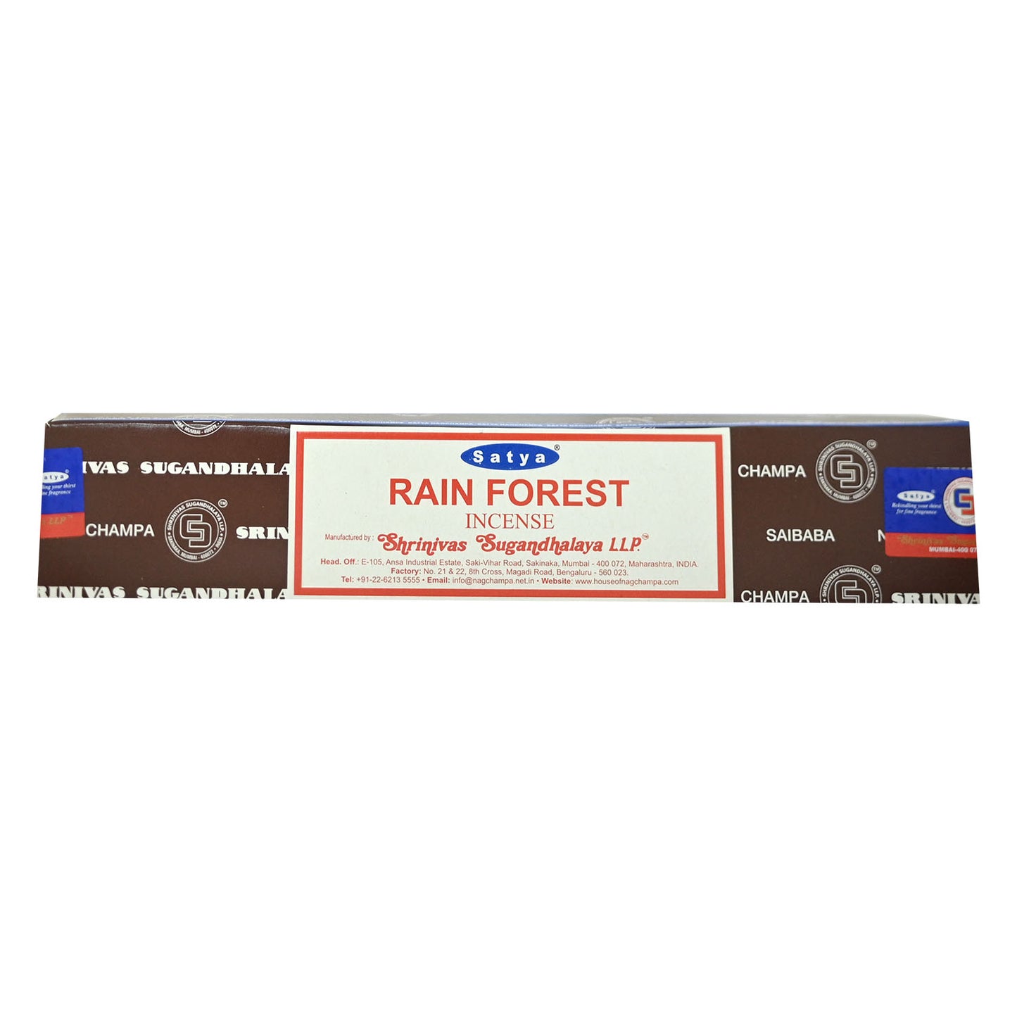 Satya Rain Forest Incense 15g Box