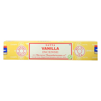Satya Vanilla Incense 15g Box