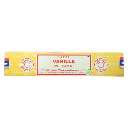 Satya Vanilla Incense 15g Box