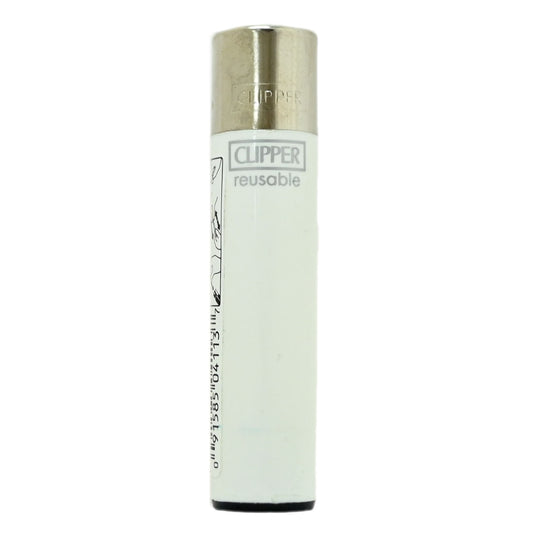 Clipper Reusable Lighter - Single (White)