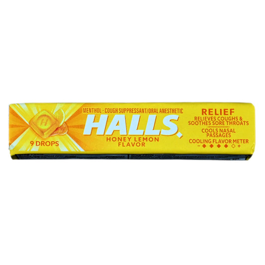 Halls Relief Honey Lemon Cough Drops - 9ct