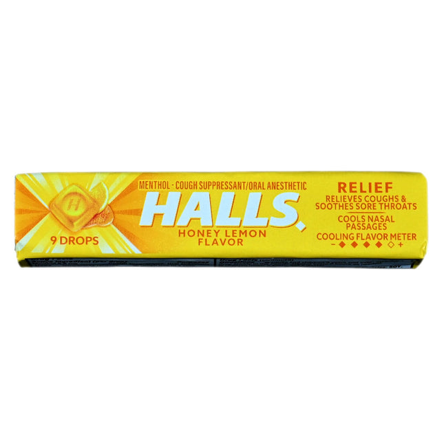 Halls Relief Honey Lemon Cough Drops - 9ct